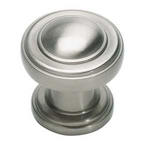 Atlas Homewares [313-BRN] Die Cast Zinc Cabinet Knob - Bronte Series - Brushed Nickel Finish - 1 1/8" Sq.