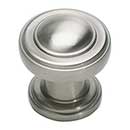 Atlas Homewares [313-BRN] Die Cast Zinc Cabinet Knob - Bronte Series - Brushed Nickel Finish - 1 1/8" Dia.