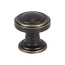 Atlas Homewares [313-CFB] Die Cast Zinc Cabinet Knob - Bronte Series - Cafe Bronze Finish - 1 1/8&quot; Dia.