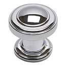 Atlas Homewares [313-CH] Die Cast Zinc Cabinet Knob - Bronte Series - Polished Chrome Finish - 1 1/8" Dia.