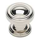 Atlas Homewares [313-PN] Die Cast Zinc Cabinet Knob - Bronte Series - Polished Nickel Finish - 1 1/8&quot; Dia.