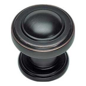 Atlas Homewares [313-VB] Die Cast Zinc Cabinet Knob - Bronte Series - Venetian Bronze Finish - 1 1/8" Sq.