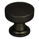 Atlas Homewares [325-BL] Die Cast Zinc Cabinet Knob - Browning Series - Matte Black Finish - 1 1/4&quot; Sq.