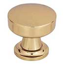 Atlas Homewares [325-WB] Die Cast Zinc Cabinet Knob - Browning Series - Warm Brass Finish - 1 1/4" Sq.