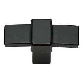 Atlas Homewares [301-BL] Die Cast Zinc Cabinet Knob - Buckle Up Series - Matte Black Finish - 1 13/16" L