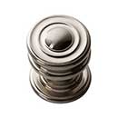 Atlas Homewares [376-BRN] Die Cast Zinc Cabinet Knob - Campaign Series - Brushed Nickel Finish - 1 1/4" Dia.