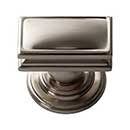 Atlas Homewares [377-BRN] Die Cast Zinc Cabinet Knob - Campaign Series - Brushed Nickel Finish - 1 1/2" L