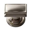 Atlas Homewares [377-BRN] Die Cast Zinc Cabinet Knob - Campaign Series - Brushed Nickel Finish - 1 1/2&quot; L