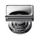 Atlas Homewares [377-CH] Die Cast Zinc Cabinet Knob - Campaign Series - Polished Chrome Finish - 1 1/2" L