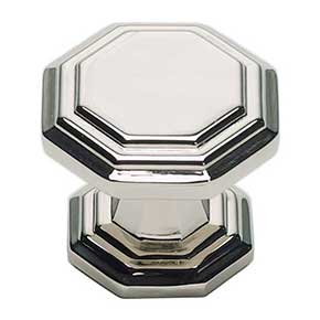 Atlas Homewares [319-PN] Die Cast Zinc Cabinet Knob - Dickinson Series - Polished Nickel Finish - 1 1/4" Dia.