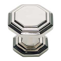 Atlas Homewares [319-PN] Die Cast Zinc Cabinet Knob - Dickinson Series - Polished Nickel Finish - 1 1/4&quot; Dia.