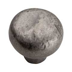 Atlas Homewares [331-P] Die Cast Zinc Cabinet Knob - Distressed Series - Pewter Finish - 1 3/8&quot; Dia.