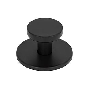 Atlas Homewares [A600-BL] Die Cast Zinc Cabinet Knob - Dot Series - Matte Black Finish - 1 1/4" Dia.