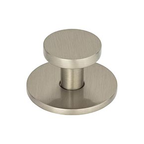 Atlas Homewares [A600-BRN] Die Cast Zinc Cabinet Knob - Dot Series - Brushed Nickel Finish - 1 1/4" Dia.