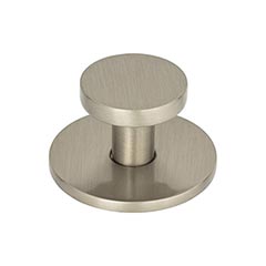 Atlas Homewares [A600-BRN] Die Cast Zinc Cabinet Knob - Dot Series - Brushed Nickel Finish - 1 1/4&quot; Dia.