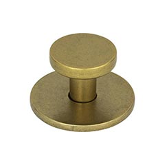 Atlas Homewares [A600-UB] Die Cast Zinc Cabinet Knob - Dot Series - Vintage Brass Finish - 1 1/4&quot; Dia.