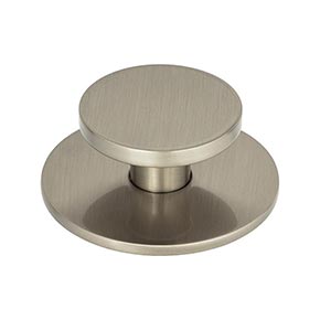 Atlas Homewares [A601-BRN] Die Cast Zinc Cabinet Knob - Dot Series - Brushed Nickel Finish - 2" Dia.