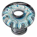 Atlas Homewares [3204-CH] Glass Cabinet Knob - Dream Glass Series - Galaxy - Polished Chrome Finish - 1 1/2&quot; Dia.
