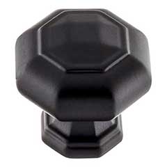 Atlas Homewares [418-BL] Die Cast Zinc Cabinet Knob - Elizabeth Series - Matte Black Finish - 1 1/4&quot; Dia.