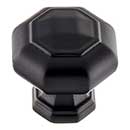 Atlas Homewares [418-BL] Die Cast Zinc Cabinet Knob - Elizabeth Series - Matte Black Finish - 1 1/4" Dia.