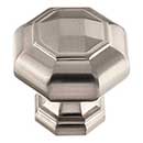 Atlas Homewares [418-BRN] Die Cast Zinc Cabinet Knob - Elizabeth Series - Brushed Nickel Finish - 1 1/4&quot; Dia.