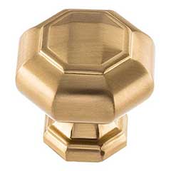 Atlas Homewares [418-WB] Die Cast Zinc Cabinet Knob - Elizabeth Series - Warm Brass Finish - 1 1/4&quot; Dia.