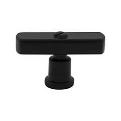 Atlas Homewares [A981-BL] Die Cast Zinc Cabinet T-Knob - Everitt Series - Matte Black Finish - 2" L