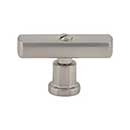 Atlas Homewares [A981-BRN] Die Cast Zinc Cabinet T-Knob - Everitt Series - Brushed Nickel Finish - 2&quot; L