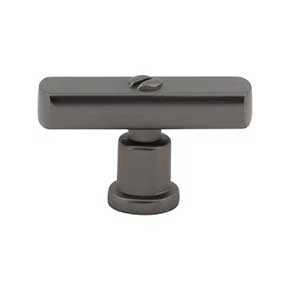 Atlas Homewares [A981-SL] Die Cast Zinc Cabinet T-Knob - Everitt Series - Slate Finish - 2" L