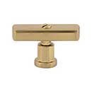 Atlas Homewares [A981-WB] Die Cast Zinc Cabinet T-Knob - Everitt Series - Warm Brass Finish - 2" L