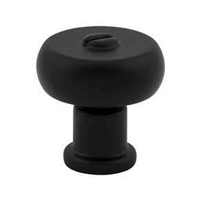 Atlas Homewares [A980-BL] Die Cast Zinc Cabinet Knob - Everitt Series - Matte Black Finish - 1 3/16" Dia.