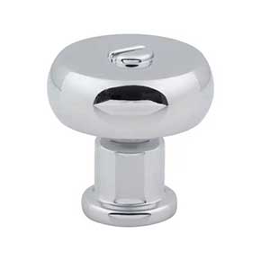 Atlas Homewares [A980-CH] Die Cast Zinc Cabinet Knob - Everitt Series - Polished Chrome Finish - 1 3/16" Dia.