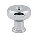 Atlas Homewares [A980-CH] Die Cast Zinc Cabinet Knob - Everitt Series - Polished Chrome Finish - 1 3/16&quot; Dia.