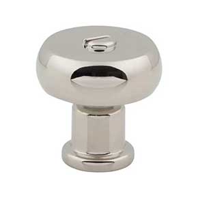 Atlas Homewares [A980-PN] Die Cast Zinc Cabinet Knob - Everitt Series - Polished Nickel Finish - 1 3/16" Dia.