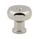 Atlas Homewares [A980-PN] Die Cast Zinc Cabinet Knob - Everitt Series - Polished Nickel Finish - 1 3/16&quot; Dia.