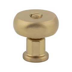 Atlas Homewares [A980-WB] Die Cast Zinc Cabinet Knob - Everitt Series - Warm Brass Finish - 1 3/16" Dia.
