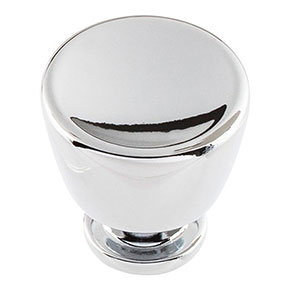 Atlas Homewares [412-CH] Die Cast Zinc Cabinet Knob - Conga Series - Polished Chrome Finish - 1 1/8" Dia.