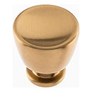 Atlas Homewares [412-WB] Die Cast Zinc Cabinet Knob - Conga Series - Warm Brass Finish - 1 1/8&quot; Dia.