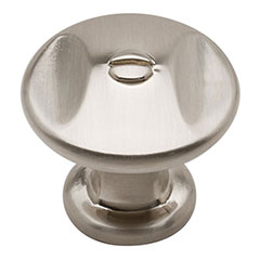 Atlas Homewares [A869-BN] Die Cast Zinc Cabinet Knob - Ergo Series - Brushed Nickel Finish - 1 1/4" Dia.