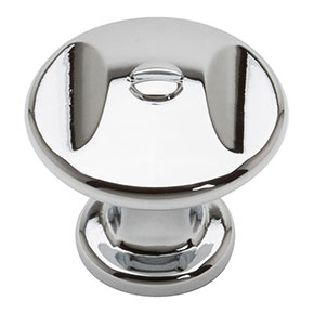 Atlas Homewares [A869-CH] Die Cast Zinc Cabinet Knob - Ergo Series - Polished Chrome Finish - 1 1/4" Dia.