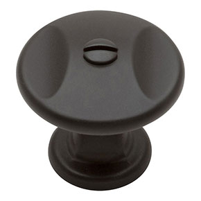 Atlas Homewares [A869-MB] Die Cast Zinc Cabinet Knob - Ergo Series - Modern Bronze Finish - 1 1/4" Dia.