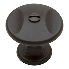 Atlas Homewares [A869-MB] Die Cast Zinc Cabinet Knob - Ergo Series - Modern Bronze Finish - 1 1/4&quot; Dia.