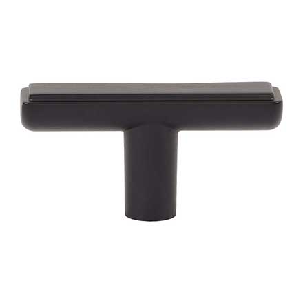 Atlas Homewares [A6031-BL] Die Cast Zinc Cabinet Knob - Finderne Series - Matte Black Finish - 2 1/4" L