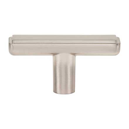 Atlas Homewares [A6031-BRN] Die Cast Zinc Cabinet Knob - Finderne Series - Brushed Nickel Finish - 2 1/4" L