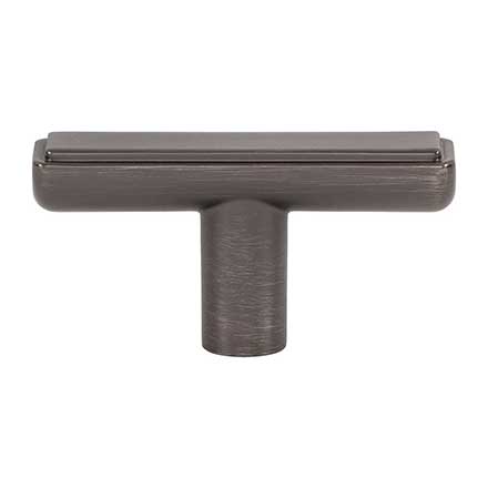 Atlas Homewares [A6031-SL] Die Cast Zinc Cabinet Knob - Finderne Series - Slate Finish - 2 1/4" L