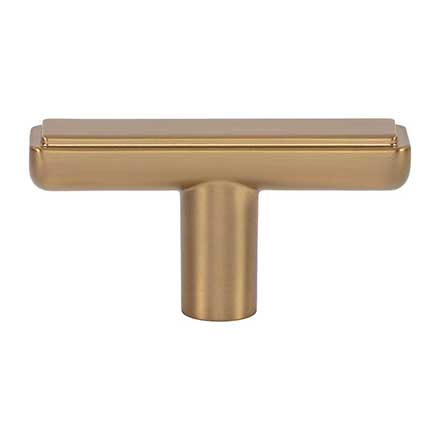 Atlas Homewares [A6031-WB] Die Cast Zinc Cabinet Knob - Finderne Series - Warm Brass Finish - 2 1/4" L