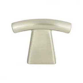 Atlas Homewares [305-BRN] Die Cast Zinc Cabinet T-Knob - Fulcrum Series - Brushed Nickel Finish - 1 1/2" L