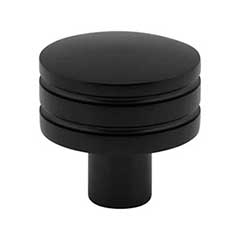 Atlas Homewares [A950-BL] Die Cast Zinc Cabinet Knob - Griffith Series - Matte Black Finish - 1 1/4&quot; Dia.