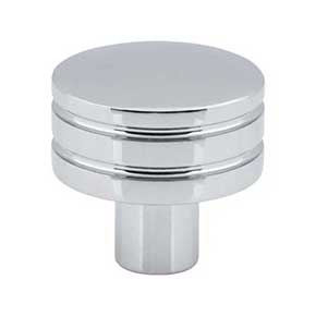 Atlas Homewares [A950-CH] Die Cast Zinc Cabinet Knob - Griffith Series - Polished Chrome Finish - 1 1/4" Dia.