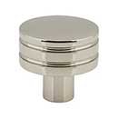 Atlas Homewares [A950-PN] Die Cast Zinc Cabinet Knob - Griffith Series - Polished Nickel Finish - 1 1/4" Dia.